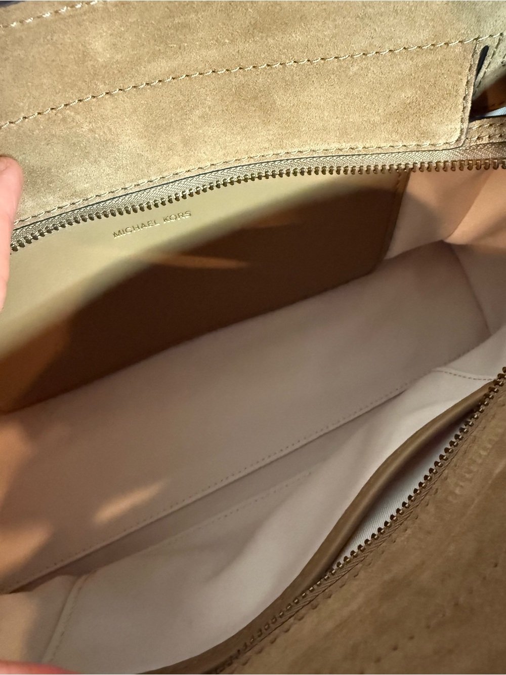 Hamilton Moderne Small Fringed Suede Satchel - Picture 7 of 14